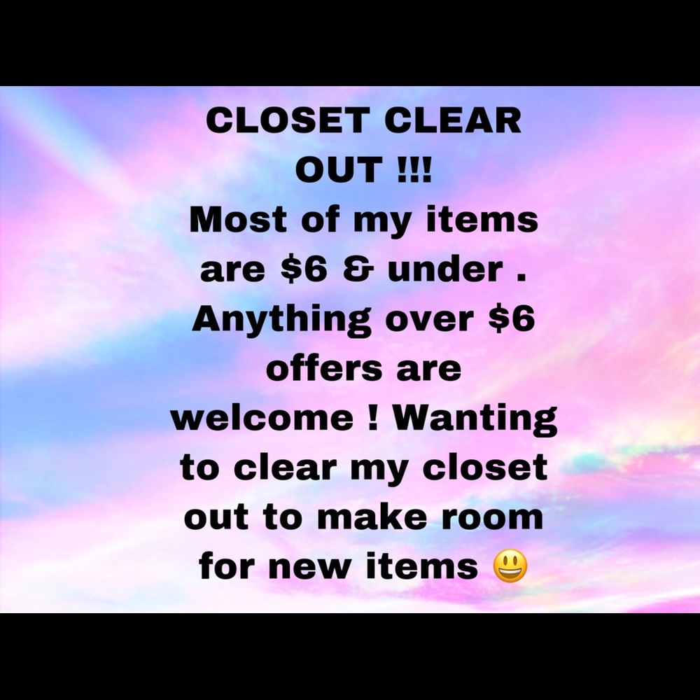 Closet clear out